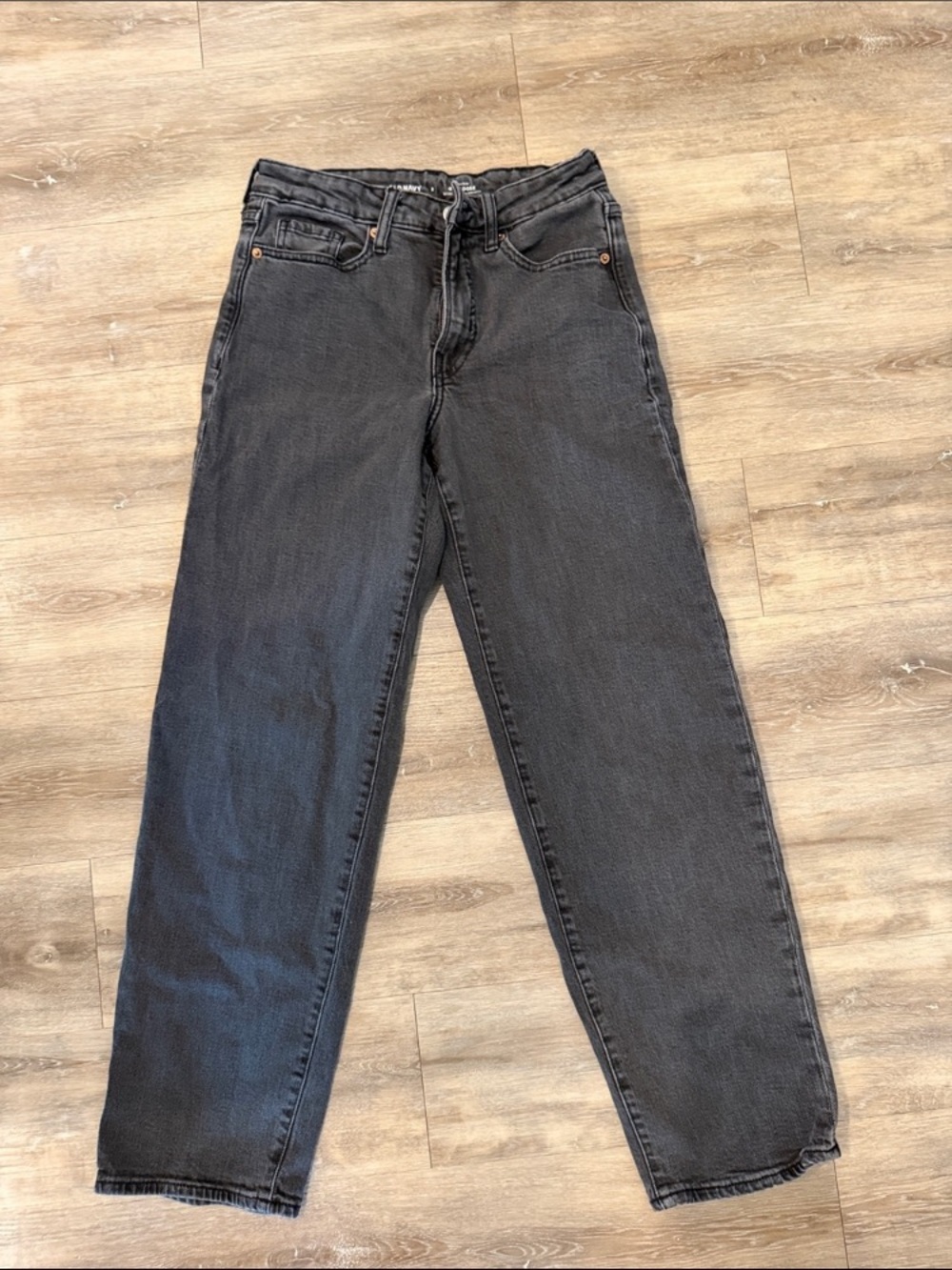 Old Navy Black Boyfriend Jeans - Straight Leg